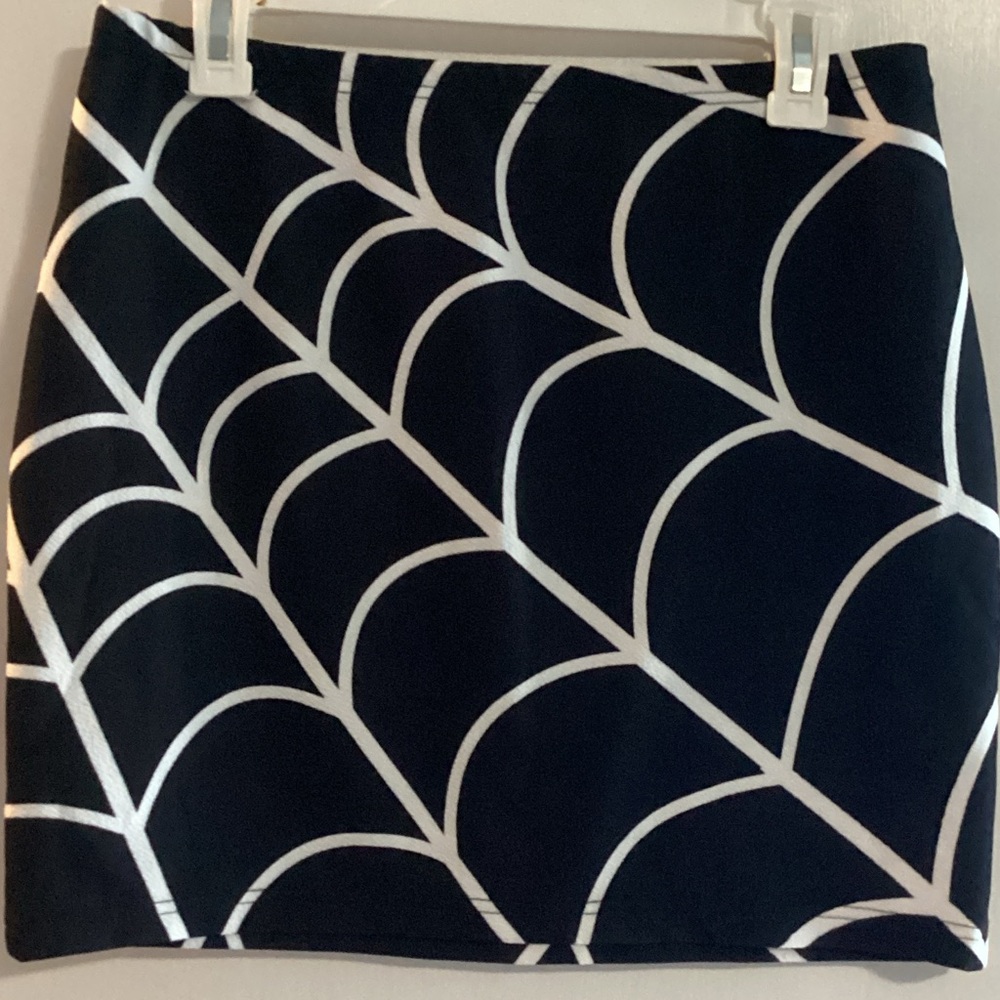 Halloween spiderweb pencil skirt